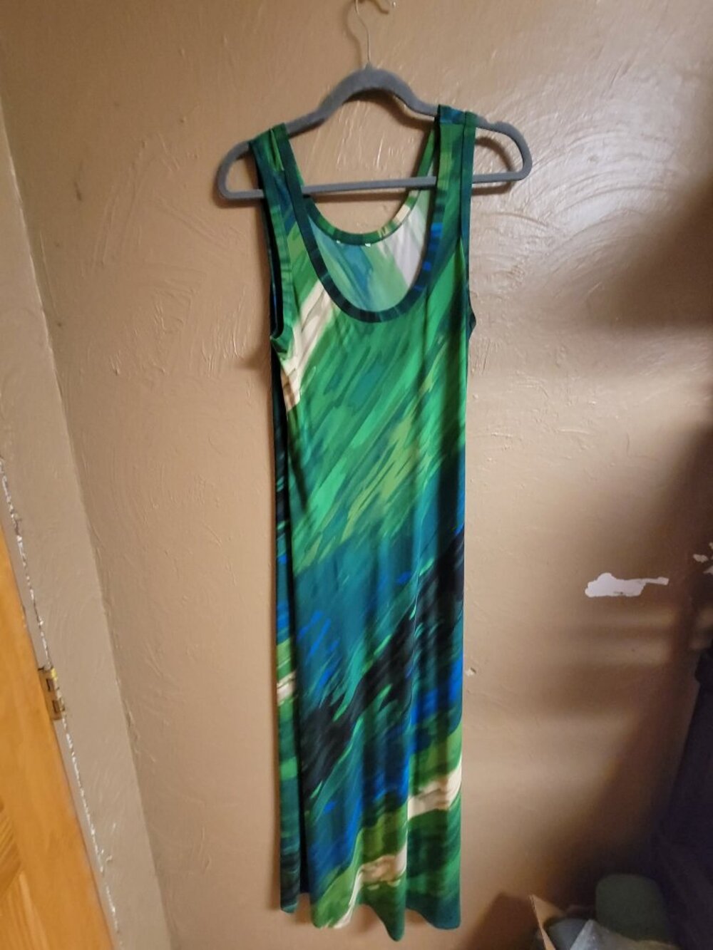Size L Maxi Green Dress Unbranded #134